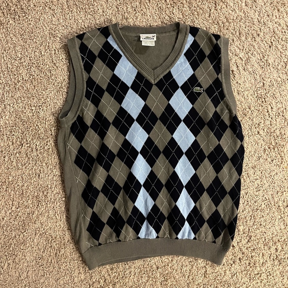 Lacoste Men’s Argyle Sweater Vest